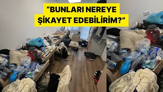KYK Yurdunda Kalan Öğrenci Oda Arkadaşlarınının Dağınıklığını İfşa Etti