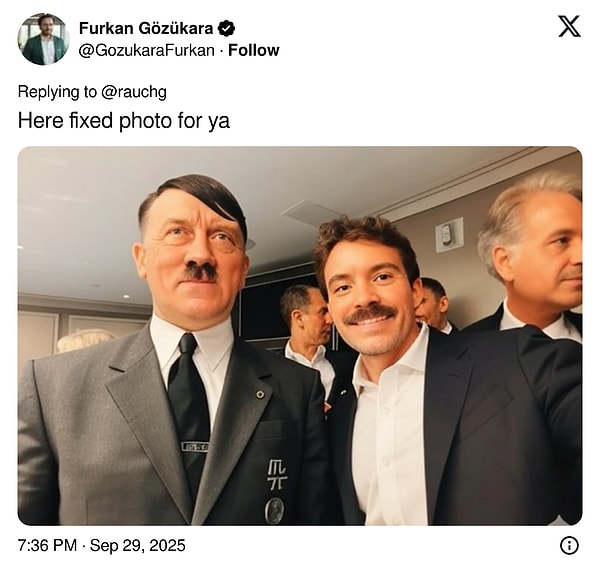 "Senin için fotoğrafı düzelttim."
