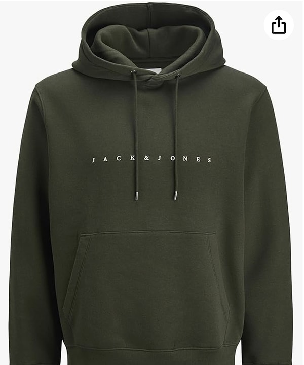 Bugün Amazon’da indirim fırsatları arasında öne çıkan parçalardan biri: JACK & JONES Kapüşonlu Sweatshirt.
