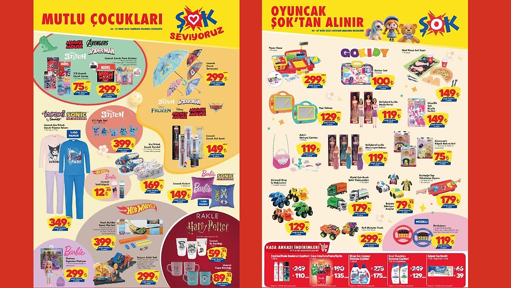 4 Ekim 2025 ŞOK Aktüel Ürünler Kataloğu