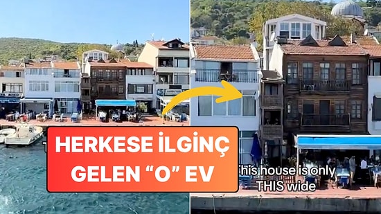 İstanbul'a Gelen Bir Turist, Adalar'da Kendisine İlginç Gelen Evi Paylaştı