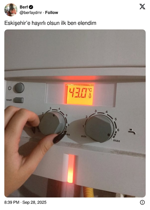 Eskişehir için normal.
