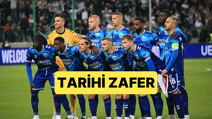 Samsunspor, Konferans Ligi Maçında Legia'yı 1-0 Yenerek 27 Yıl Sonraki İlk Avrupa Zaferini Elde Etti