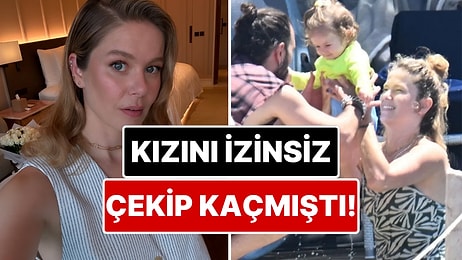 Eşi Küplere Binmişti: Burcu Biricik Kızı Luna'nın İzinsiz Fotoğrafını Çeken Kadınla Yaşadıklarını Anlattı