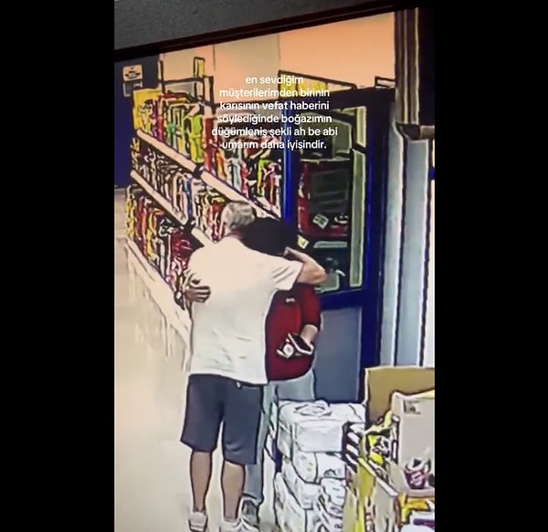 Bir market çalışanı, güvenlik kamerası kayıtlarına yansıyan görüntüleri paylaştı: