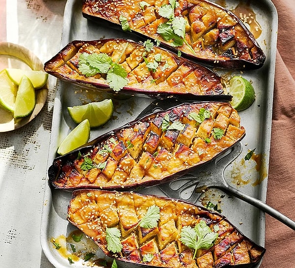 7. Miso Soslu Patlıcan ve Pilav