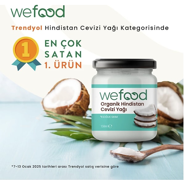 Wefood Organik Hindistan Cevizi Yağı 150 ml