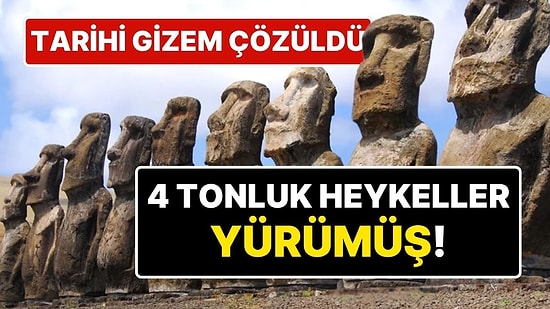 4 Tonluk ‘Yürüyen’ Heykellerin Sırrı Çözüldü: Moai Heykelleri Nasıl Taşındı?