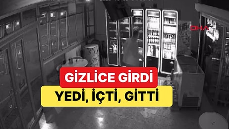 Burdur'da Yaşanan Olayda Markete Giren Kişi Yiyip, İçip Marketten Ayrıldı