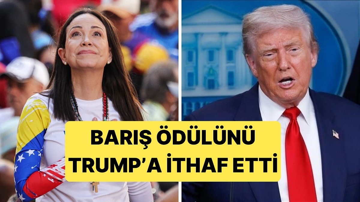 Trump&apos;ın Hayalindeki Barış Ödülünü Kazanan Machado, Ödülü Trump&apos;a İthaf Etti