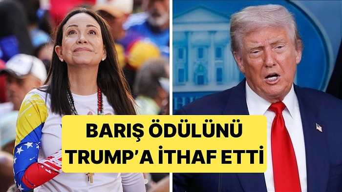 Trump'ın Hayalindeki Barış Ödülünü Kazanan Machado, Ödülü Trump'a İthaf Etti