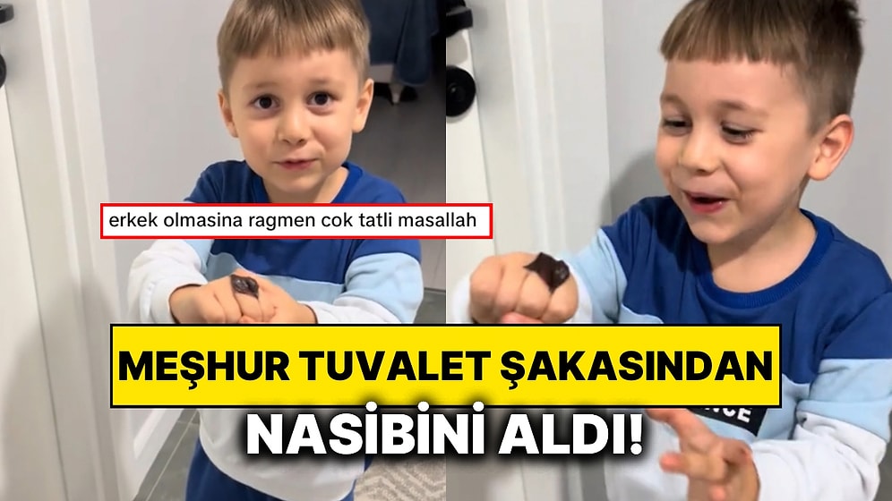 Meşhur Tuvalet Şakasından Nasibini Alan Çocuğun Kibarlığı ve Tatlılığı Karşısında İçiniz Eriyecek!