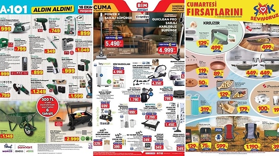 İndirim Günleri Başlıyor! 11 - 17 Ekim Haftasında A101 ve BİM Aktüel Ürünler Listesinde Ne Var?