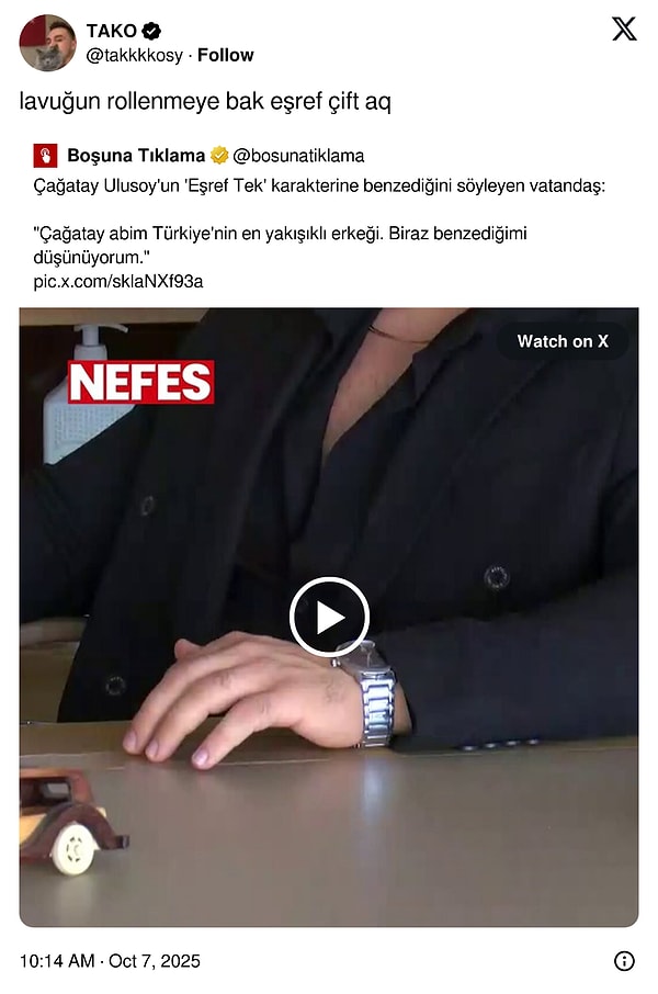 5. Eşref Tek gerçekten bir tane ya!
