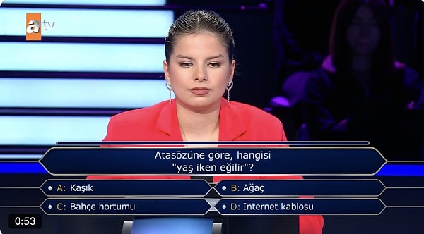 Kim Milyoner Olmak İster'in son bölümüne zorlu soruların yanı sıra herkesi şaşırtan bir yarışmacı da kolay bir soruyla damga vurdu.