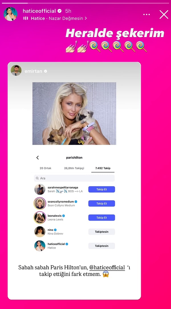 Then let's take a look at the confirmation coming from Hatice.