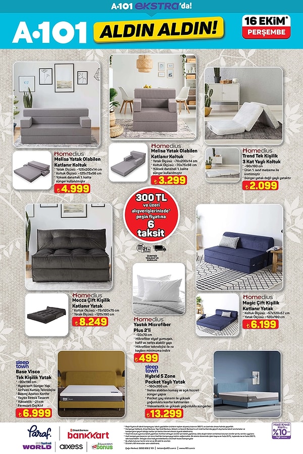 Yatak Olabilen Katlanır Koltuk 4.999 TL