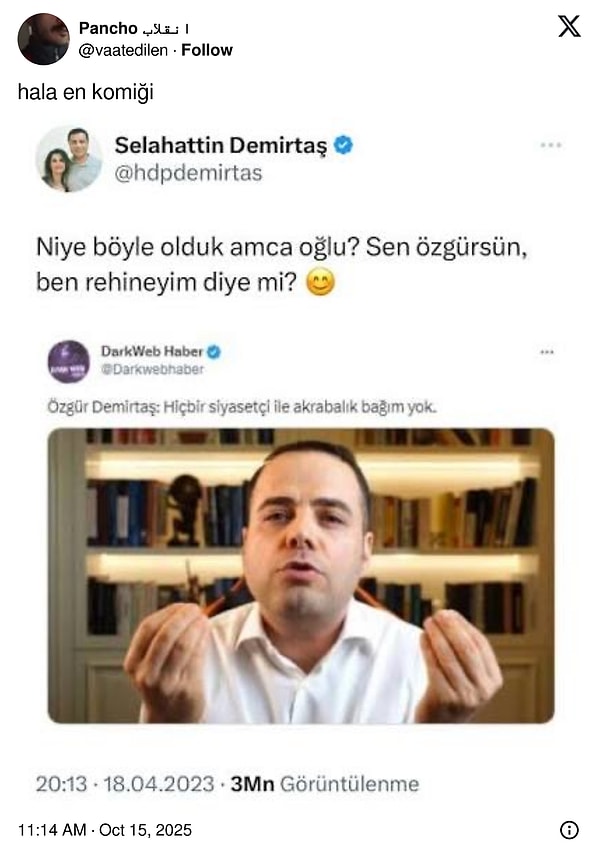 Henüz yeni olsa da Selahattin Demirtaş Özgür Demirtaş olayı da uzun yıllar hafızalarda kalacak.
