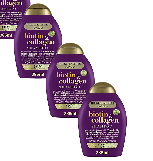 Bugün Amazon’da indirime giren OGX Biotin & Collagen Şampuan, dolgun ve sağlıklı saç görünümü isteyenler için harika bir fırsat!