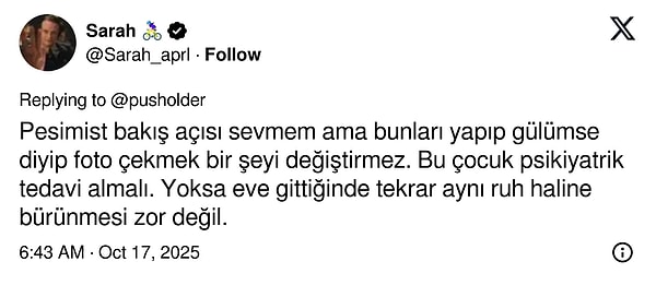 Olayın ruh sağlığı olduğunu düşünenler var.
