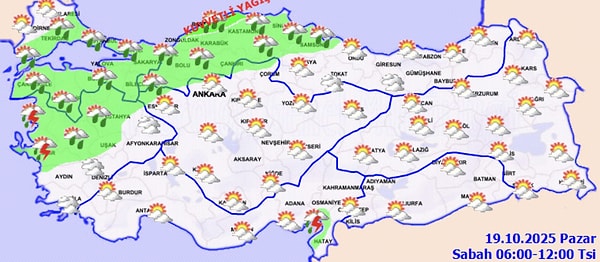 Meteoroloji sağanak yağış için saat verdi.