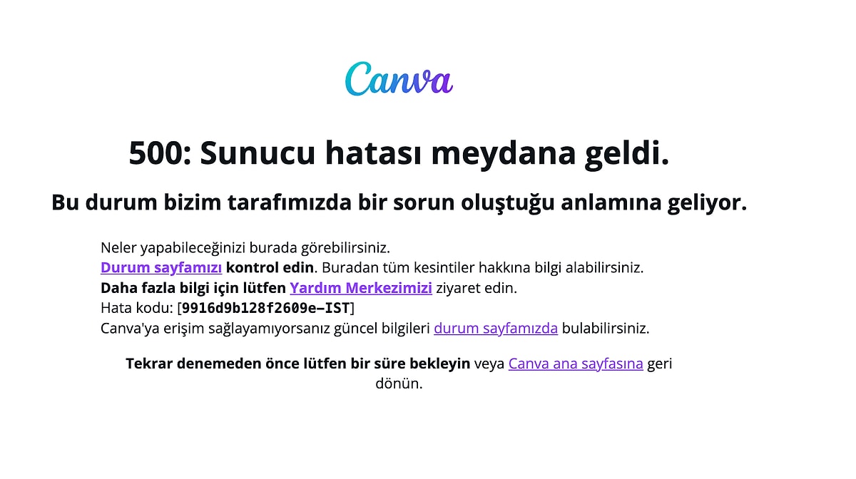 Canva çöktü mü? Canva Neden Açılmıyor? Grafik Düzenleme Sitesi Canva Çöktü!