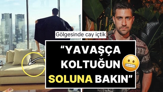 Bornozunu Açıp Rezidansının Camından Şov Yapan Çağlar Ertuğrul'un "Gölgesi" Dillere Fena Düştü