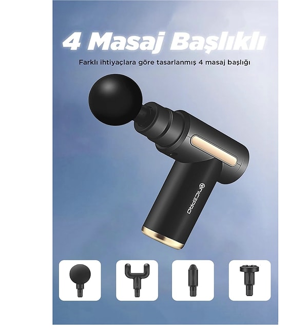 NPO NMJ6 4 Masaj Başlıklı, taşınabilirliği ve güçlü performansıyla öne çıkan kullanışlı bir ürün.