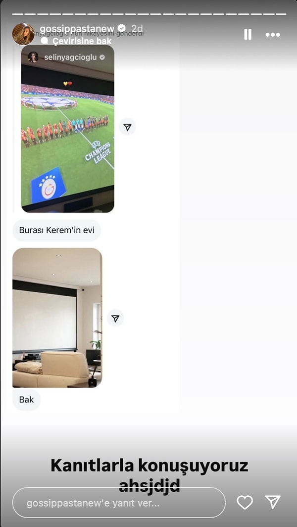 Onlarca sosyal medya kullanıcısı, Selin Yacıoğlu'nun paylaştı fotoğrafın Kerem Bürsin'in salonundan olduğunu iddia etti.