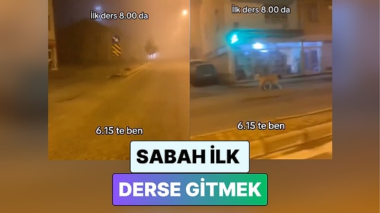 Sabah 8'deki Dersine Giden Bir Genç Kalıcı Yaz Saati Uygulaması Sebebiyle Karşılaştığı Karanlığı Paylaştı