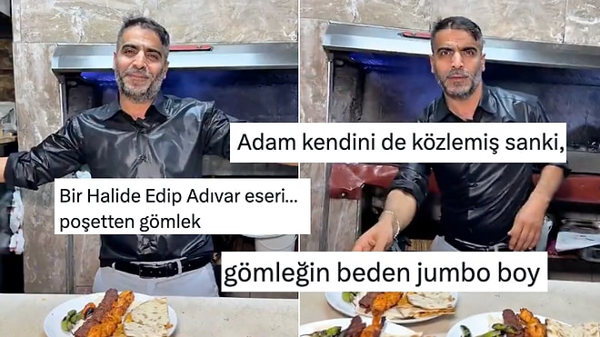 Bir Kebapçının Giydiği Siyah Poşetten Hallice Gömleğe Gelen Komik Yorumlar