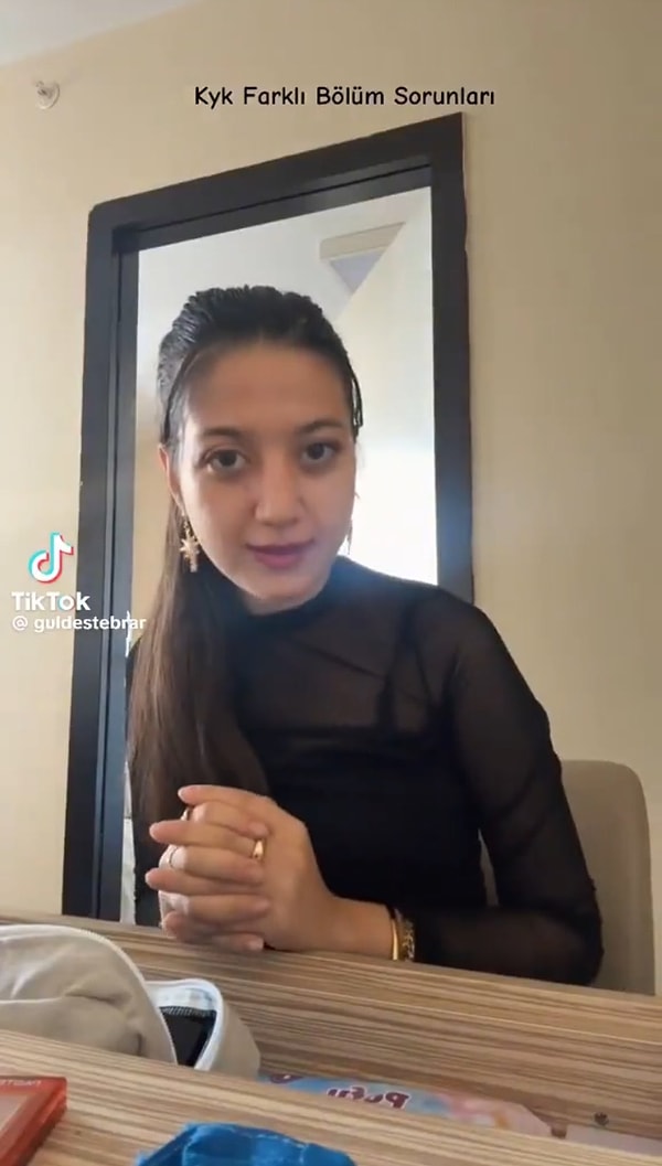 4. Resimdeki hanımefendi hangi bölüm okuyor?