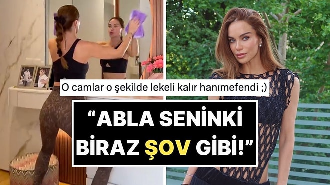 Pilates Yaparken Evi Silip Süpüren Ebru Şallı, Ev Hanımlarını Kızdırdı!