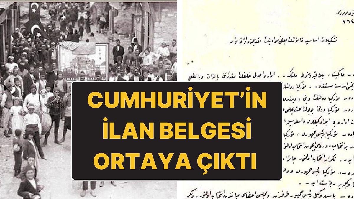 İlber Ortaylı Cumhuriyet’in İlan Belgesini Paylaştı: &quot;Türkiye Devleti’nin Şekl-i Hükümeti Cumhuriyettir&quot;