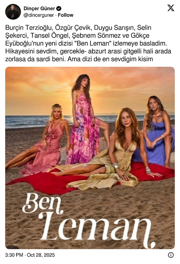 Ben Leman’ı izlemeye başladığını dile getiren astrolog başrol Leman’ın tam bir Akrep olduğunu açıkladı. 👇