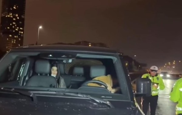 The actor, who was spotted in his luxury car a few days ago, was pulled over by the police in traffic.