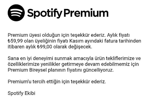 Fiyat değişikliği Kasım ayındaki faturalar yansımaya başladı bile.