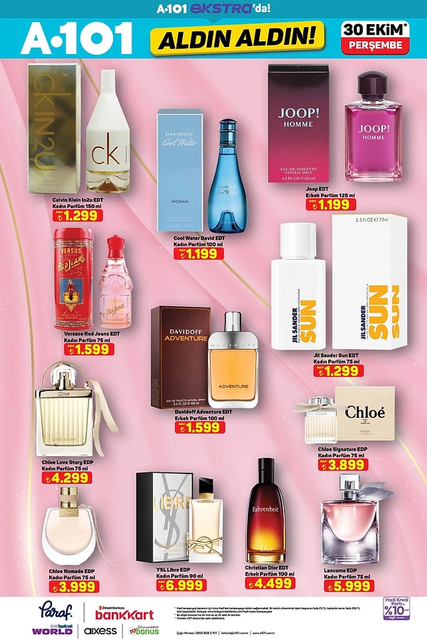 Versace, Dior, Lancome Parfüm Çeşitleri