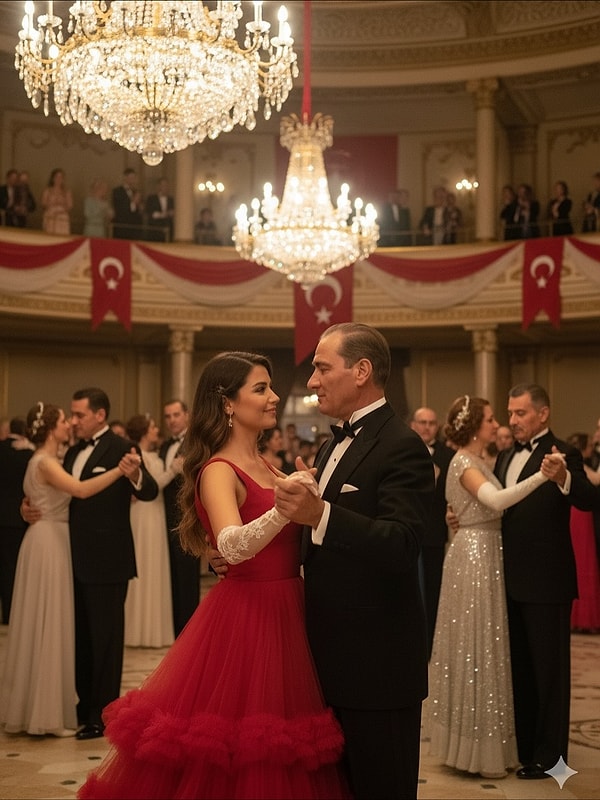 Kullanıcılar kendilerini Cumhuriyet'in ilk yıllarındaki Cumhuriyet Balosu'na ışınladı!