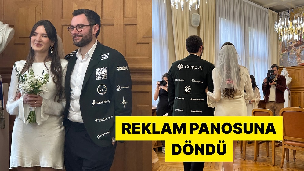 Fransız Girişimci Düğün Masraflarını Karşılamak İçin Damatlığına Sponsor Aldı