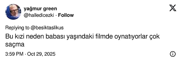 Su Burcu Yazgı Coşkun’un bir önceki dizisinde Burak Deniz’le olan yaş farkı da unutulmamıştı. 👇