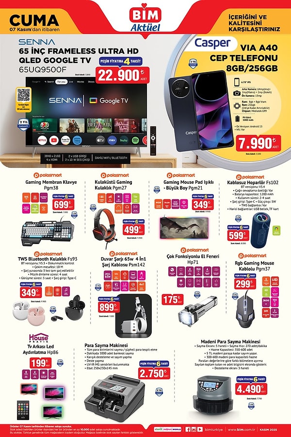 Madeni Para Sayma Makinesi 4.490 TL