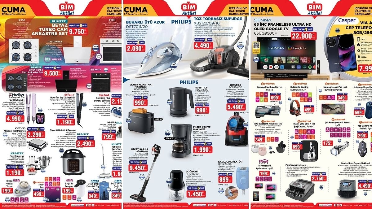 BİM&apos;e Para Sayma Makinesi Geliyor! 7 Kasım 2025 BİM Aktüel Ürünler İndirim Kataloğu