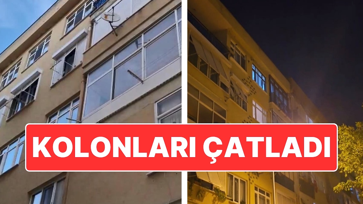 Gebze’den Sonra Kartal: Kolonları Çatlayan 4 Katlı Bina Boşaltıldı