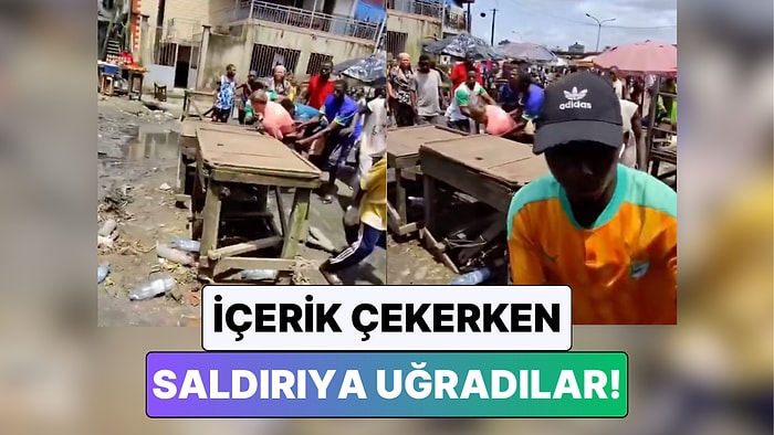 Eşyaları Çalındı: Kamerun Sokaklarını Gezen İki İçerik Üreticisi Bir Pazarda Saldırıya Uğradı