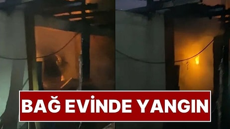 Aydın'da Gece Yarısı Korkunç Olay: Bağ Evi Çıkan Yangında Küle Döndü!