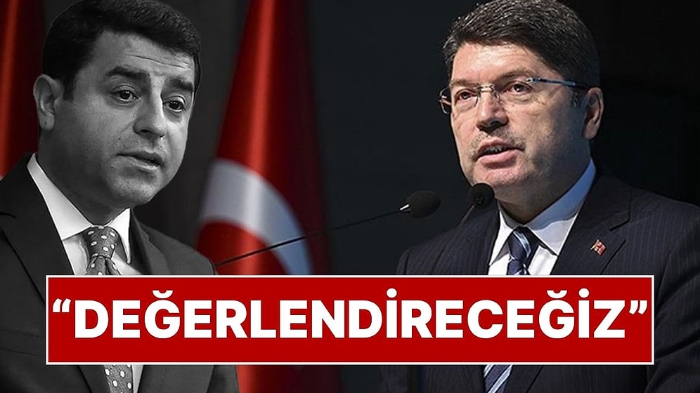 Adalet Bakanı Yılmaz Tunç’tan Selahattin Demirtaş Açıklaması