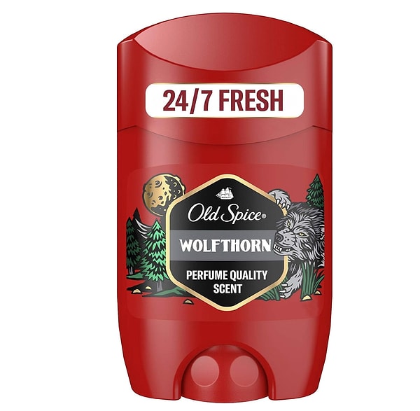Old Spice Wolfthorn Stick Deodorant 50 ml, erkeksi ve enerjik bir imaj arayanlar için harika bir seçim.
