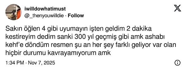 4 yıldır su içmiyormuş gibi içinin yanması var bir de.