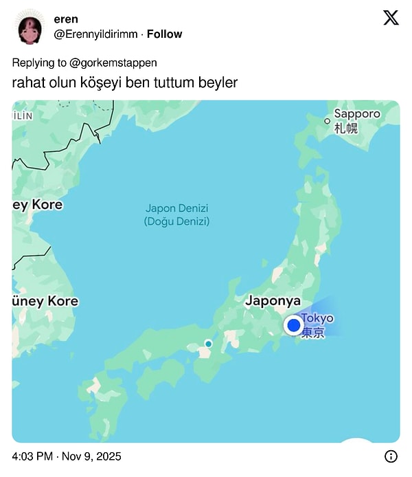 Rota daha da uzaklaştı.